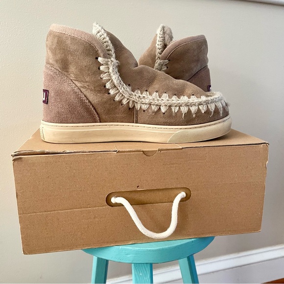 Mou Eskimo Sneaker Boots Elephant Grey Women’s Size 38 - Picture 8 of 14